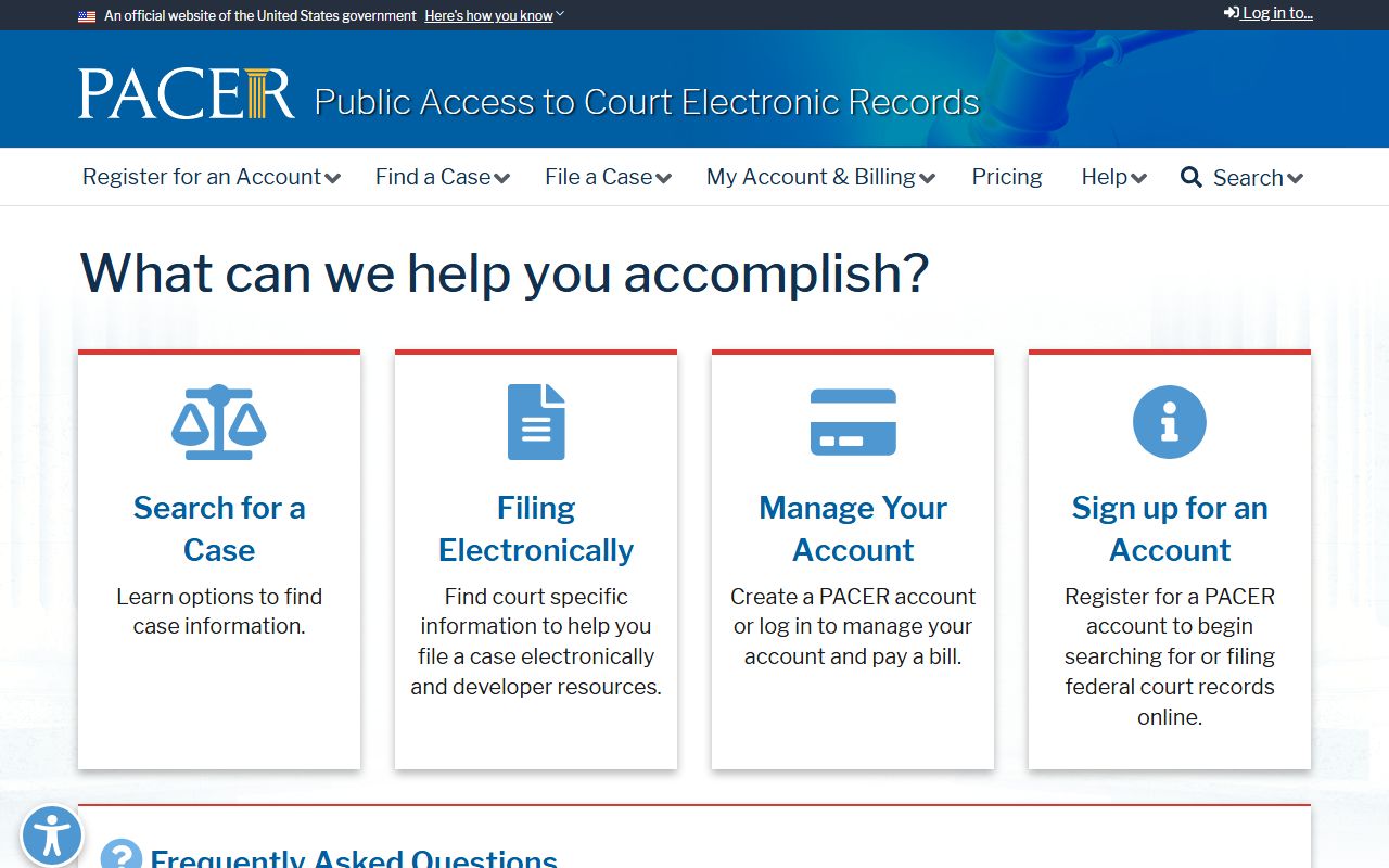 PACER federal case access for Passaic County federal court records